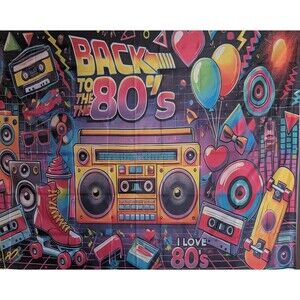 1986 “Back to the 80’s” Party Décor (40th) Birthday Bundle 72” Banners & more